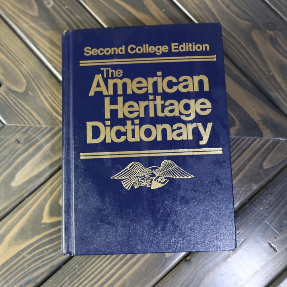 Vintage American Heritage Dictionary Second College Edition Hardcover Book